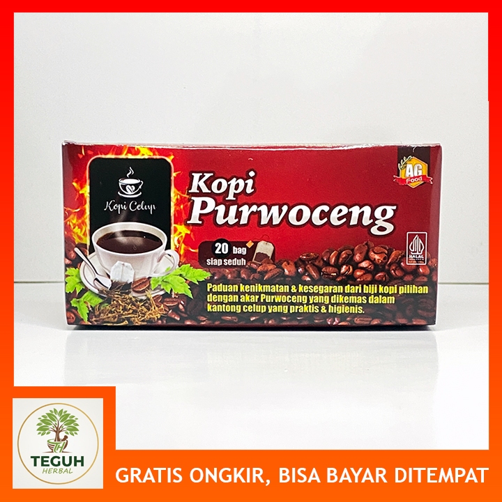 Kopi Purwoceng Herbal Stamina Pria 20 Kantong Celup Asli 100% Original