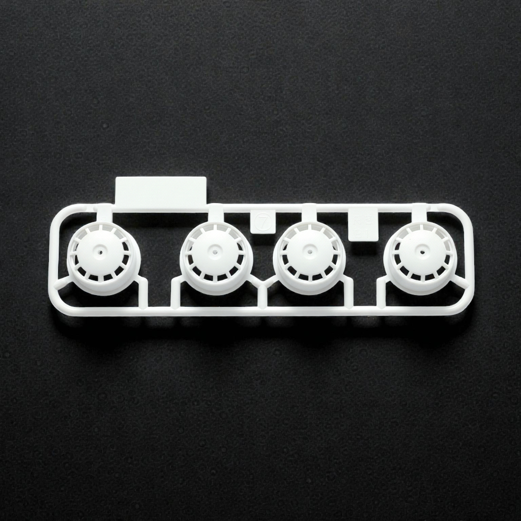 Velg Tamiya Medium Dish Putih PP White Wheel Original Loose Kit