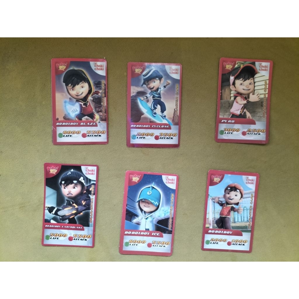 KARTU CHOKI CHOKI BOBOIBOY 2015 (varian Boboiboy)