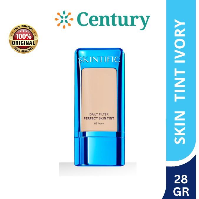 Skintific Daily Filter Perfect Skin Tint 02 Ivory 28gr / Kosmetic / Perawatan Wajah / Tint/Foundatio