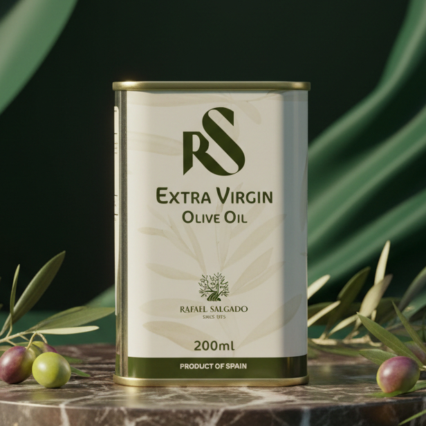 Raphael salgado - Minyak Zaitun Ekstra Virgin RS Kemasan Kaleng Isi 200 Ml