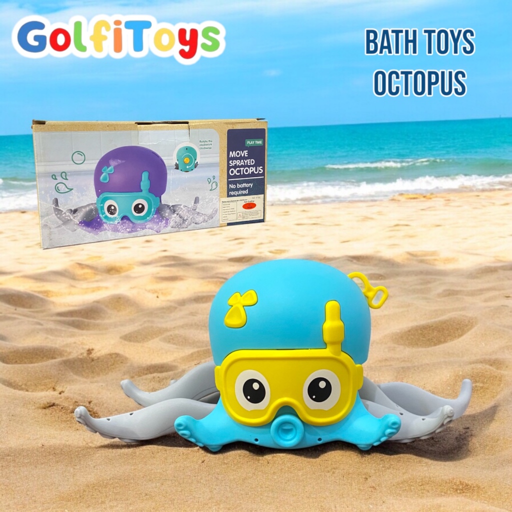 Mainan mandi anak Gurita Walking Octopus Bath Toys  Bath Toys Octopus