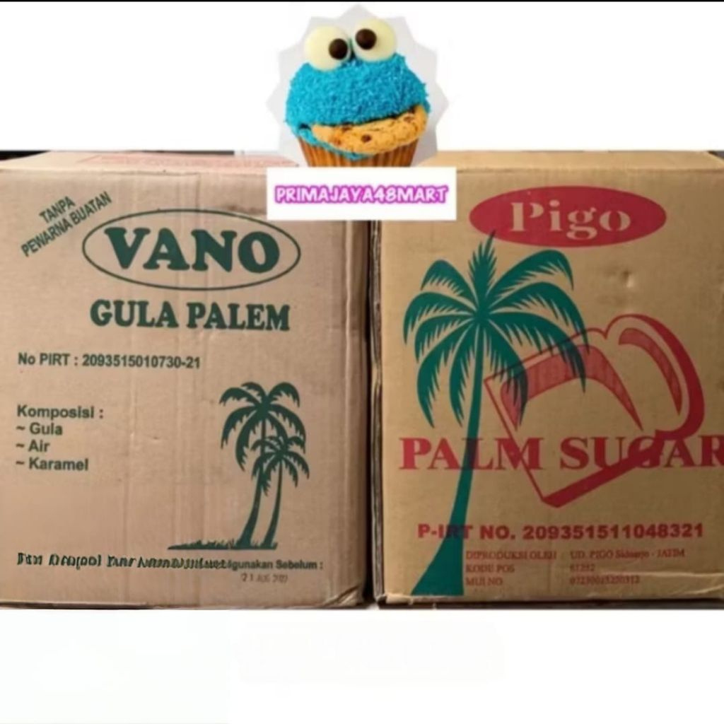 PALM SUGAR 12.5KG (PIGO/ VANO)/ GULA PALEM 1 KARTON