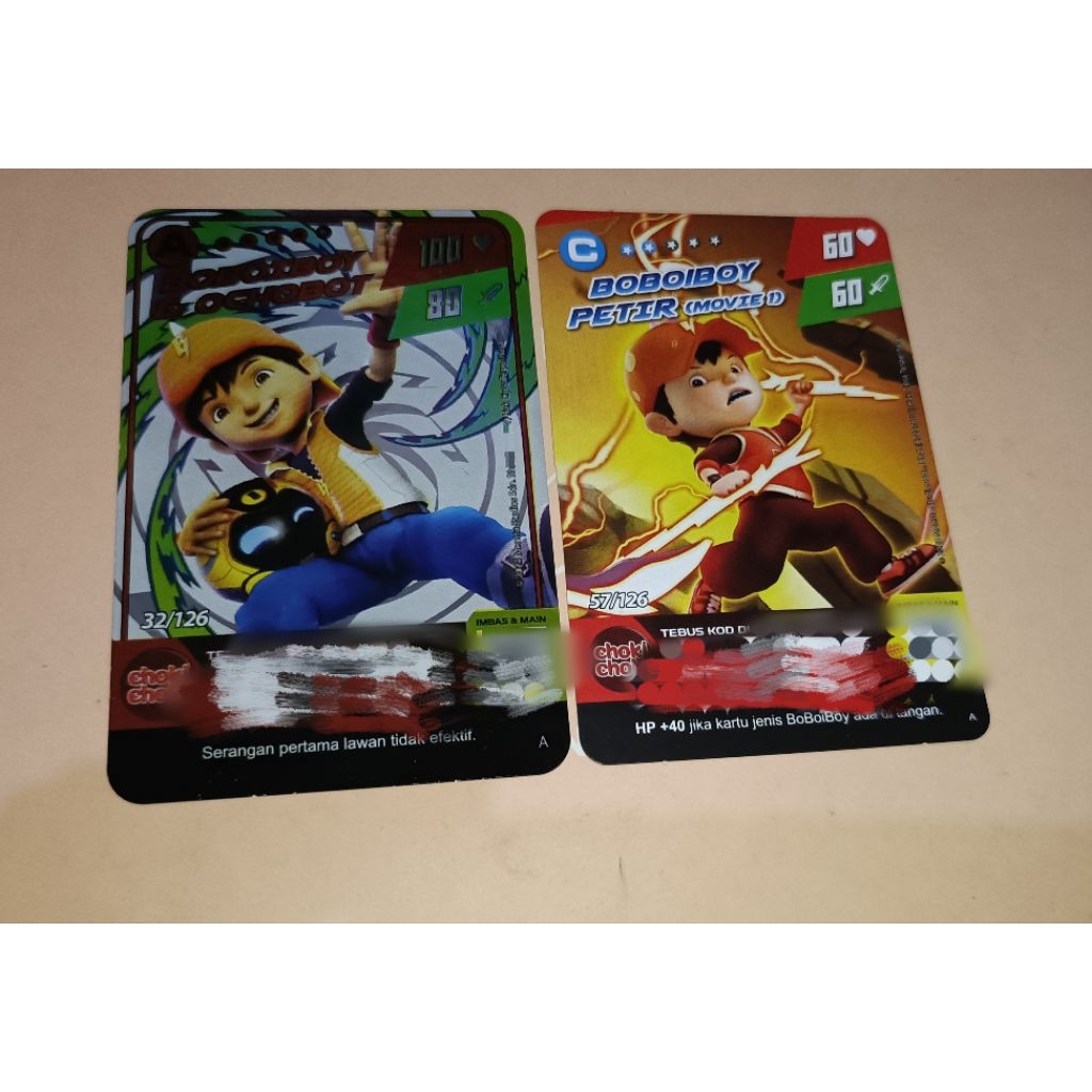 Boboiboy Card X Choki Choki