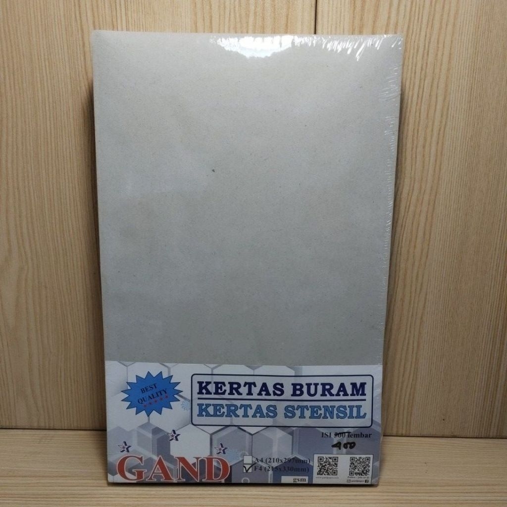 GAND KERTAS BURAM FOLIO / F4 / KERTAS KORAN / KERTAS CORETAN / GAND KERTAS BURAM 1 RIM / KERTAS STEN