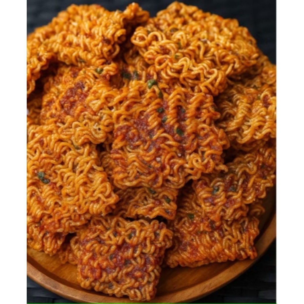 Mie Kremes Renyah Original / Pedas Asin / Balado | Snack Kriuk Gurih Tahan Lama | Mie Kremes Kriuk C