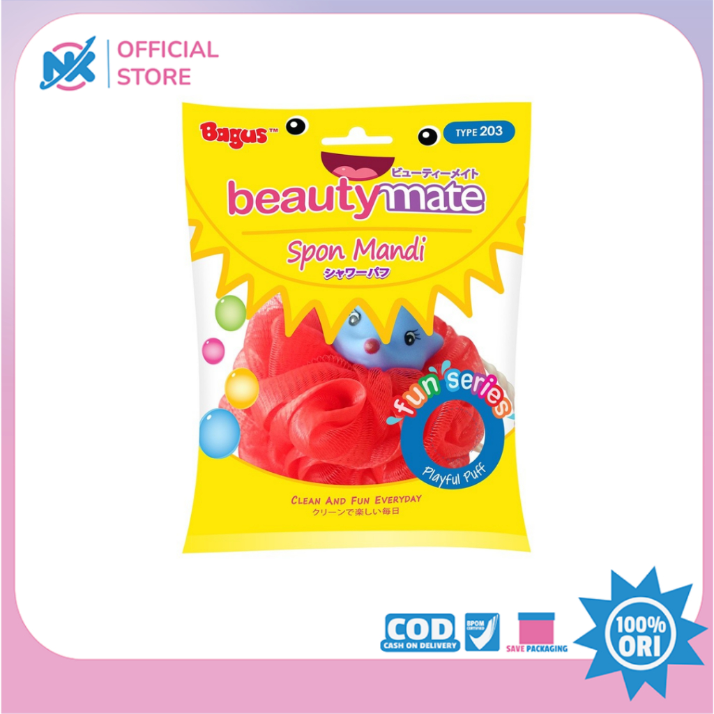 Bagus Busa Spons Mandi Anak Kecil Beautymate Shower Puff Sponge 203