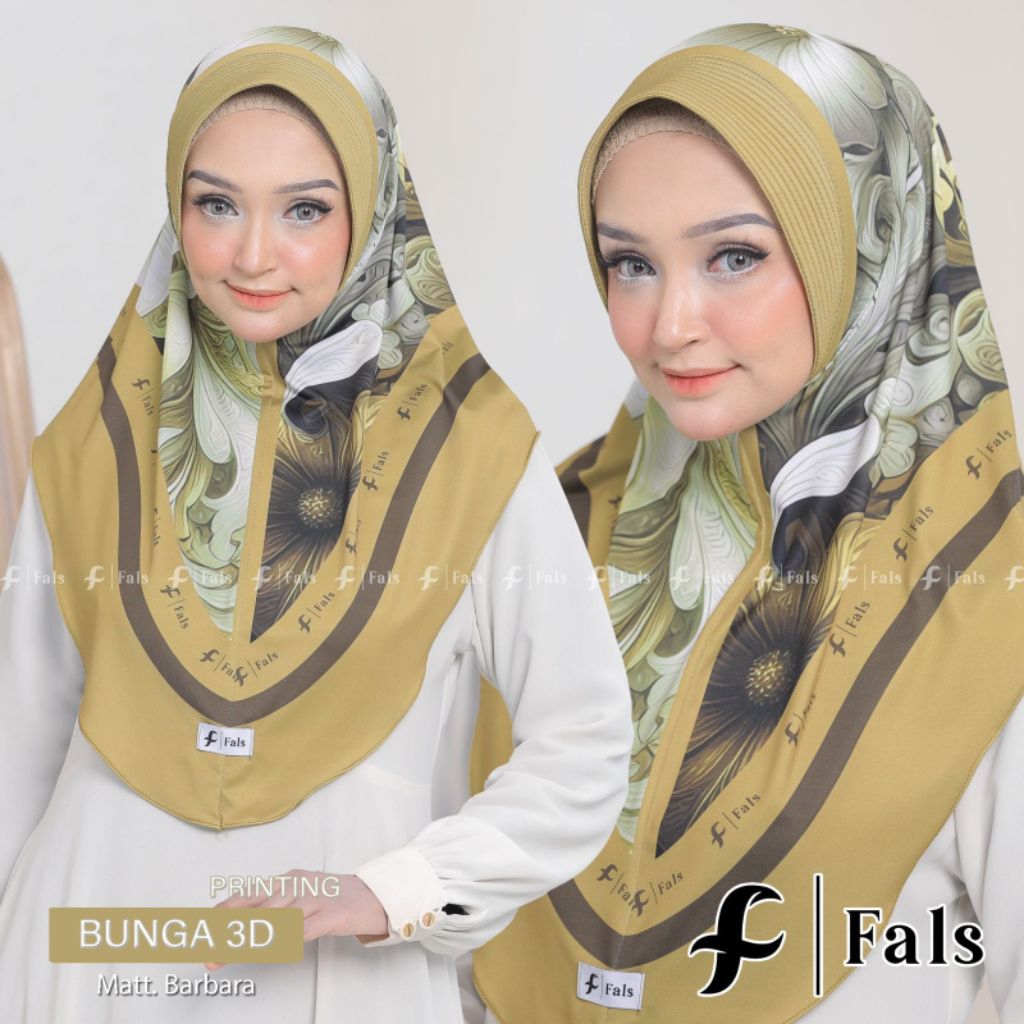 HIJAB FALS BUNGA 3D // HIJAB INSTAN MOTIF // HIJAB INSTAN TYEDYE // HIJAB MOTIF BUNGA