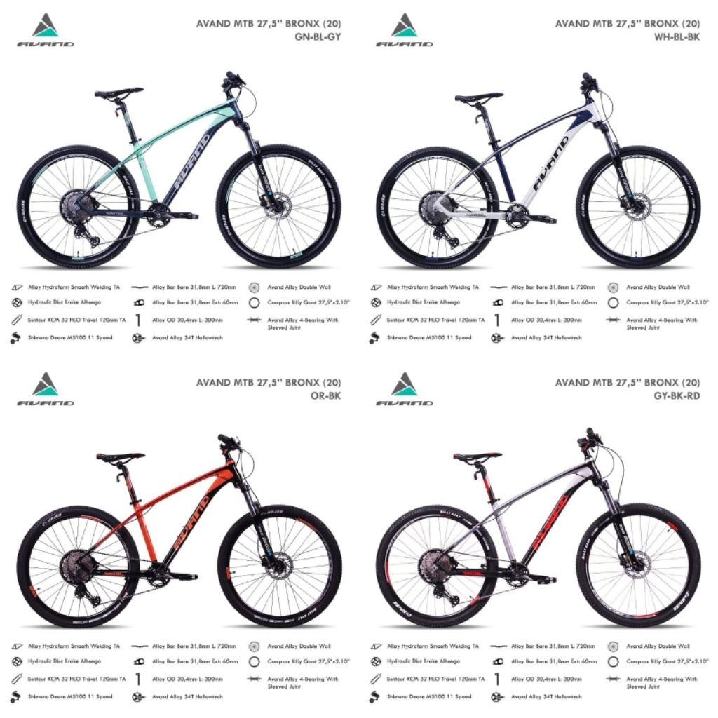 Sepeda gunung MTB Avand Bronx 11sp