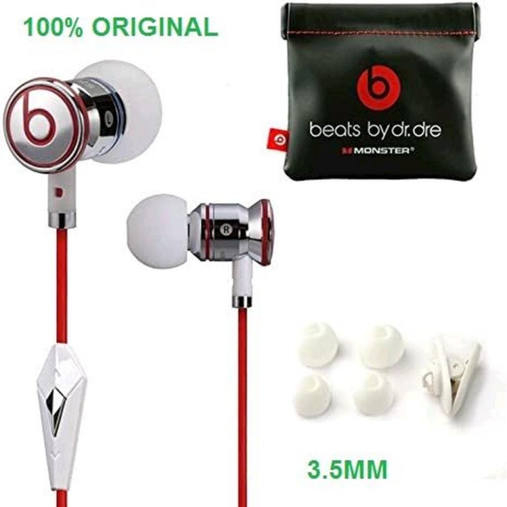 Beats Headset Earphone 3.5MM Monster By Dr. Dre Original 100% Headphone Handsfree Bass Earbuds