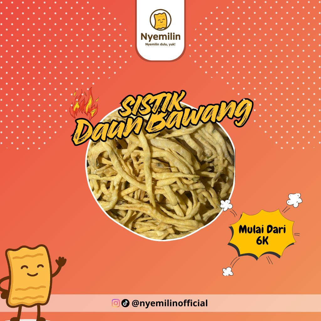 Sistik/Sistik Pedas/Sistik Daun Bawang/Chilli Oil/bumbu kering daun jeruk/Cemilan Murah Pedas Enak