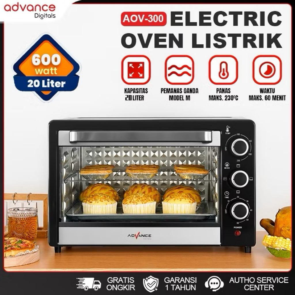 Advance Oven Listrik Low Watt AOV-300