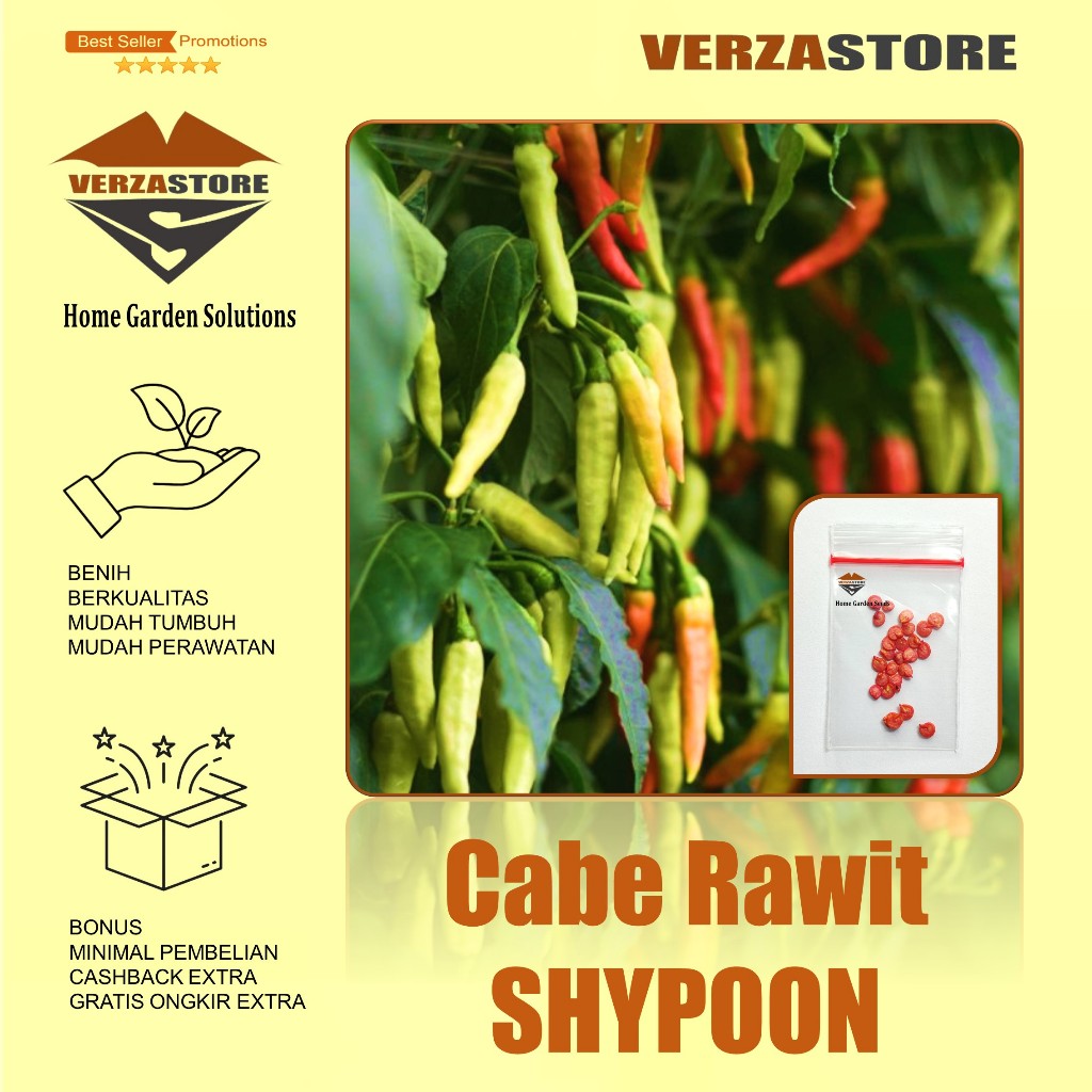 Biji/Benih/Bibit Cabe Rawit Shypoon Hibrida / 10 Biji