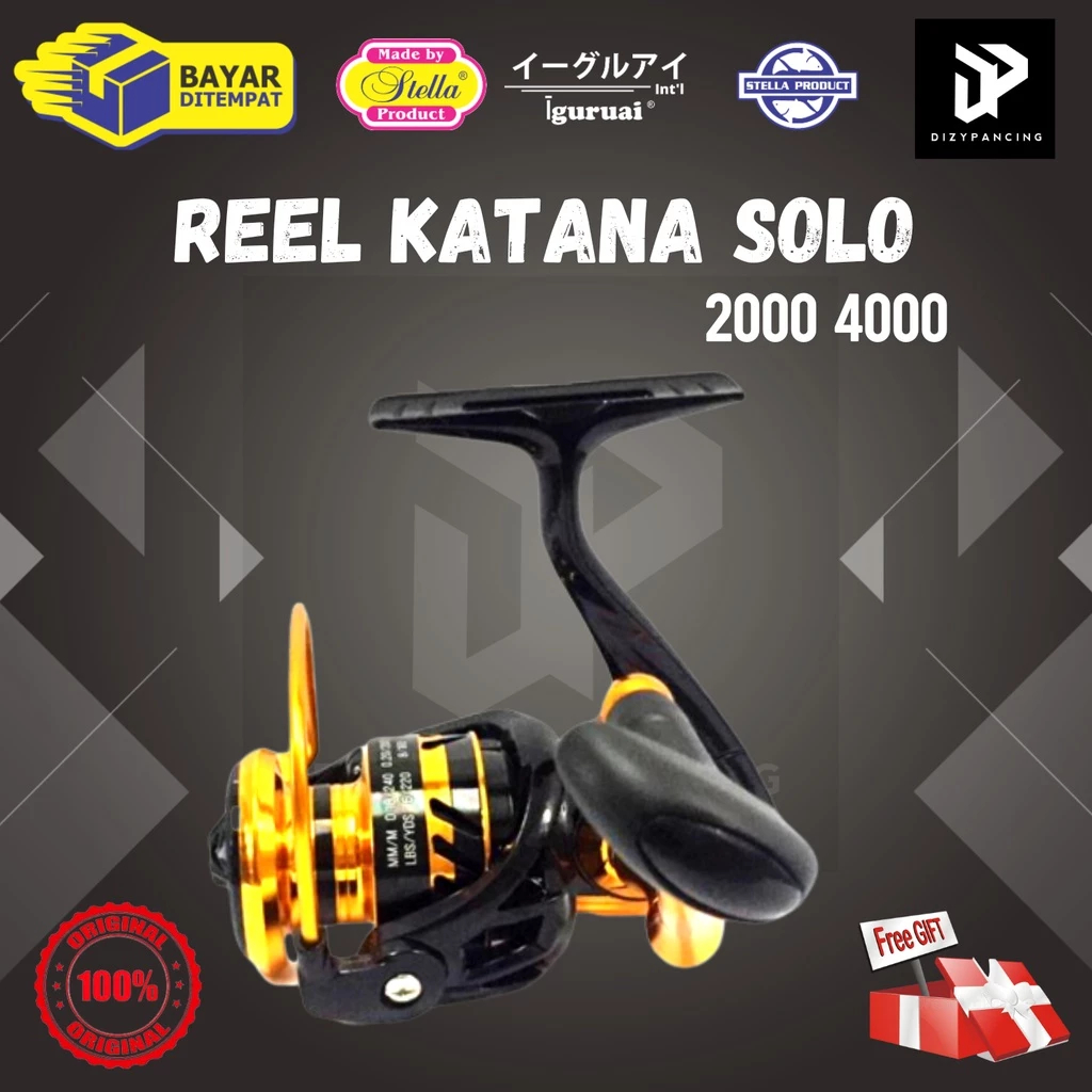 REEL KATANA SOLO | 3000 | SPINNING | POWER HANDLE | 13+1 BALL BEARINGS