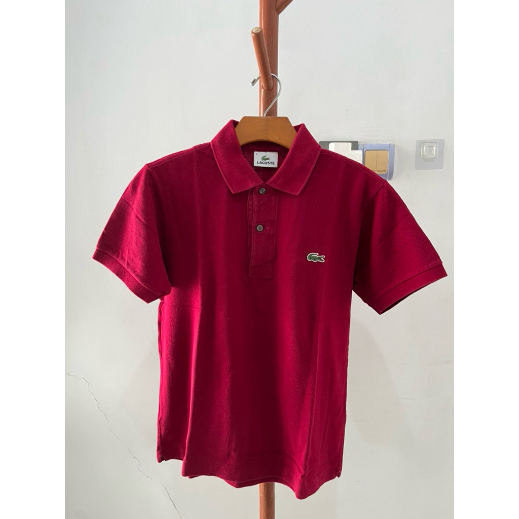Atasan polo pria Lacoste asli ori size 2 (S)