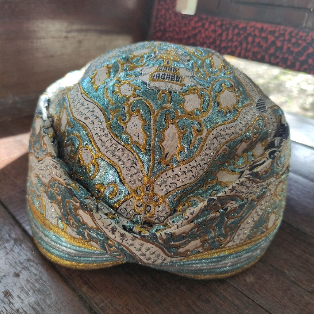 Blangkon manten prada jogja