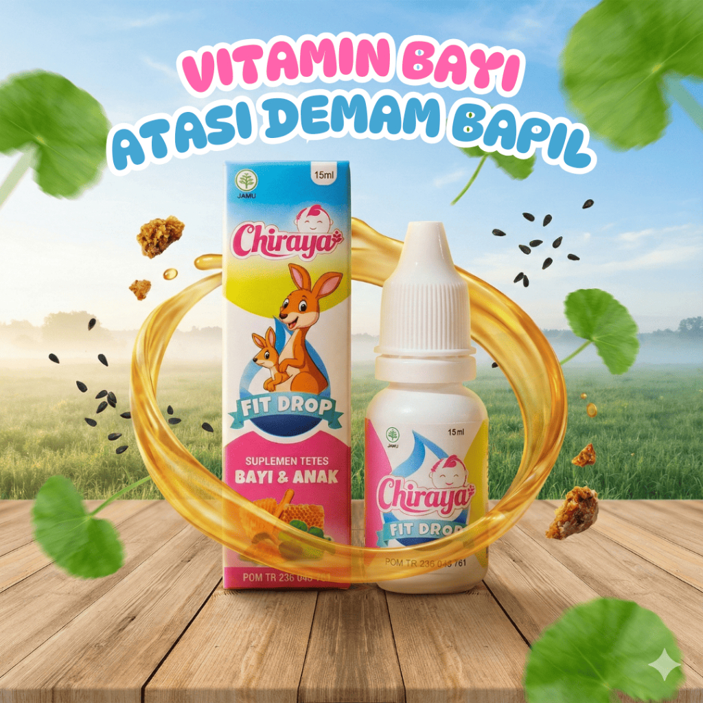 Vitamin D Untuk Anak Teman MPASI dan Penambah Nafsu Makan Anak - Chiraya Fit Drop