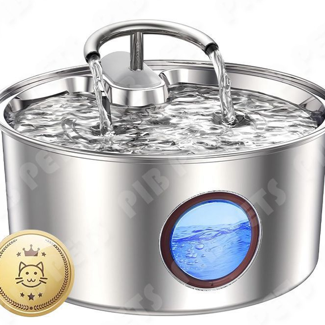 3.2L Stainless Water Fountain Kucing Stainless Tempat Minum Kucing Otomatis Water Fountain Kucing Wa