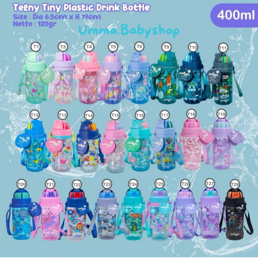 smiggle Botol Minum Anak Plastic Drink Bottle 430ml BPA FREE 2185 Umma.Babyshop