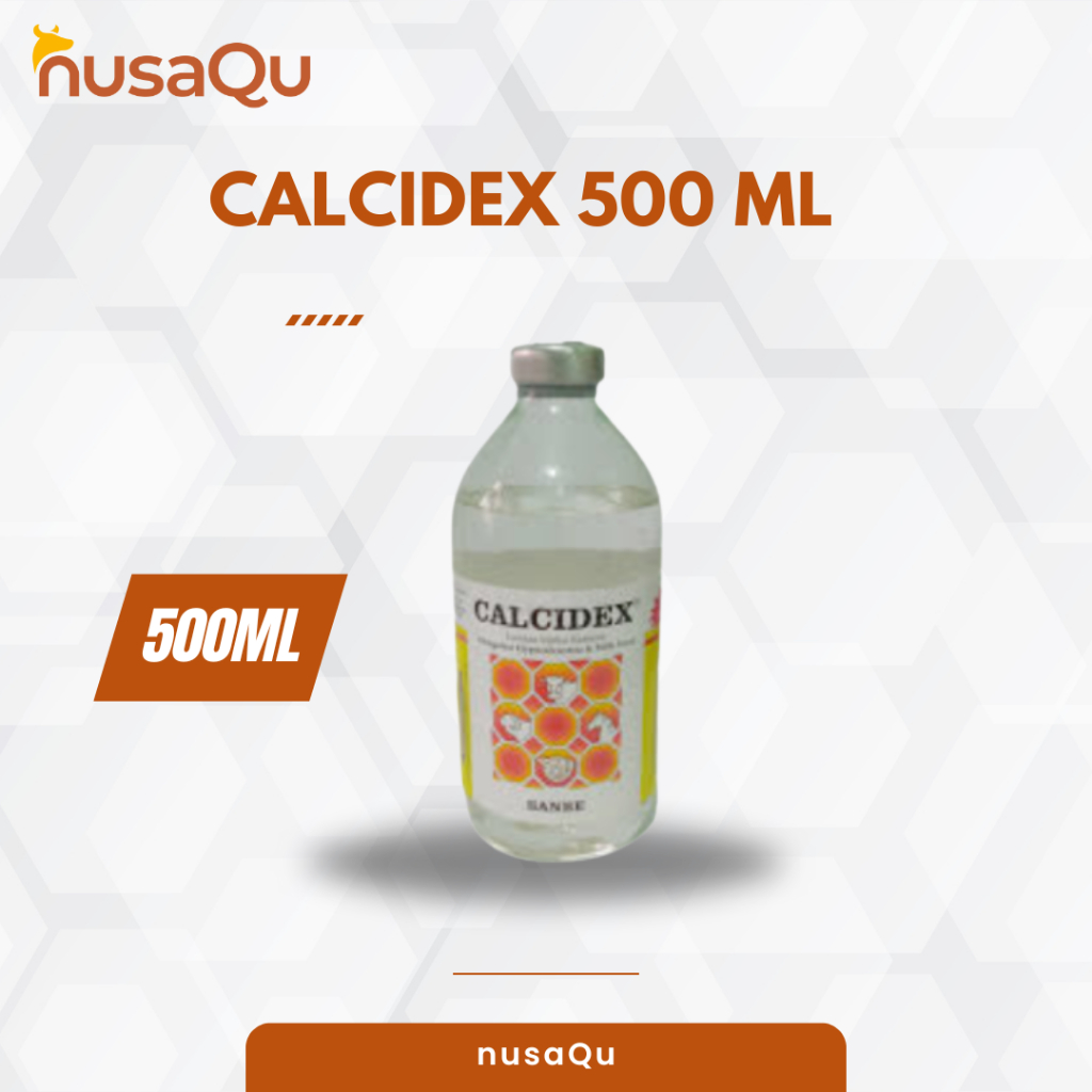 Calcidex 500 ml Larutan Injeksi Kalsium Sapi Kambing Kuda