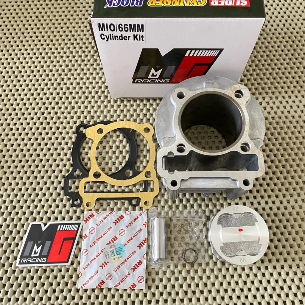 BLOK BLOCK BORE UP MIO SPORTY MIO SMILE NOUVO 61MM 63MM 66MM MG RACING