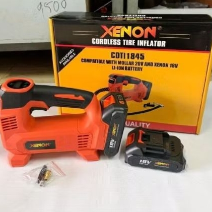 XENON CDTI1845 Isian Angin Baterai CORDLESS Tire Inflator 18V Kompatibel dengan Baterai Mollar 20V d