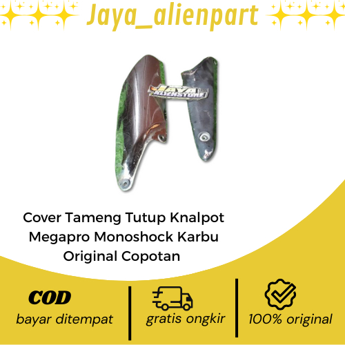 Cover Tameng Tutup Knalpot Megapro Mono Monoshock Karbu Original Copotan AHM