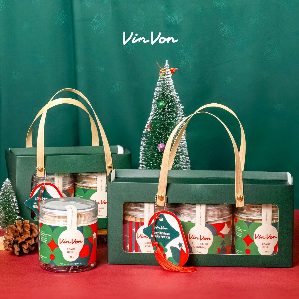 Vinvon - Hampers Sagu Series | Gift Box | Kado | Hadiah | Souvenir |  Hampers Kue Kering | Oleh Oleh