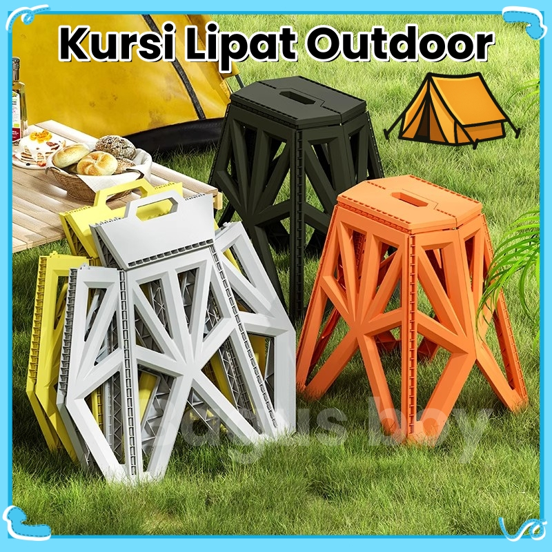 Bagus boy Kursi Lipat Outdoor Kursi Lipat Portable Tinggi 39cm Kursi Lipat Outdoor Kursi Camping Bul