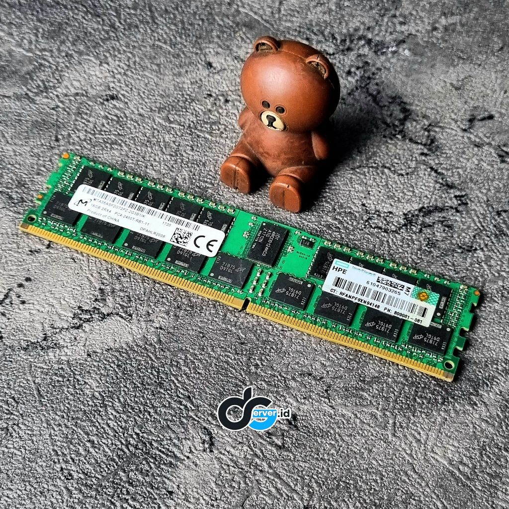Memory Server 16GB DDR4 2400T 2Rx4 PC4-2400T Micron HPE