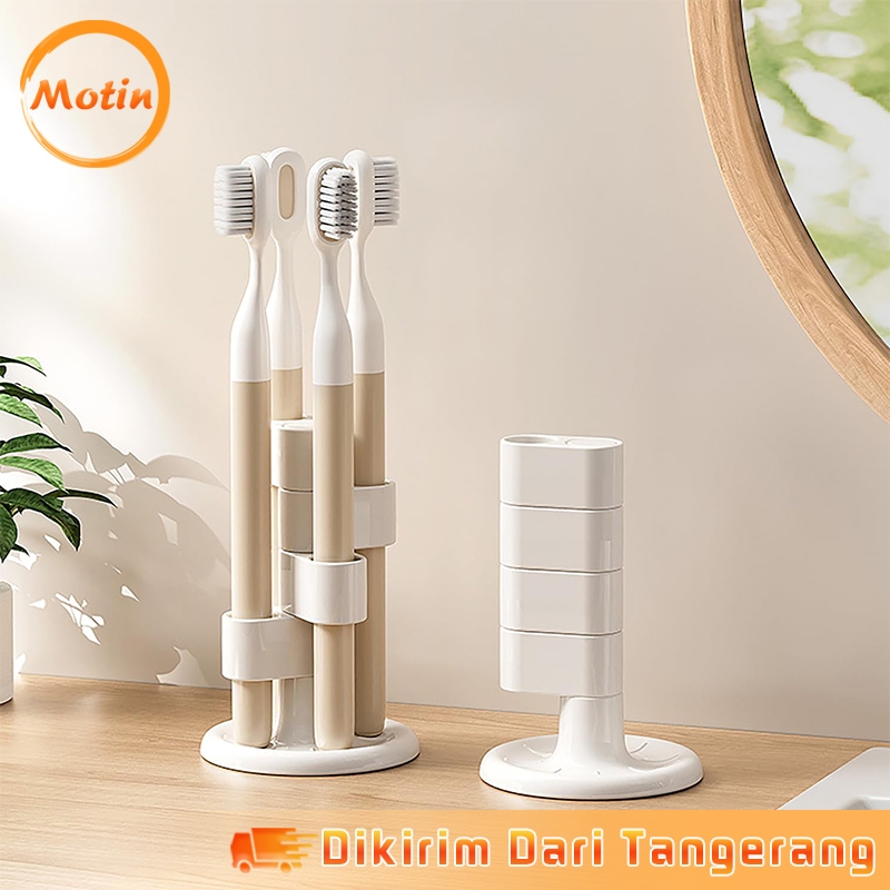 Berputar 360° Tempat Pensil Meja Kantor Tempat Pulpen Meja Kantor Tempat Sikat Gigi Putar