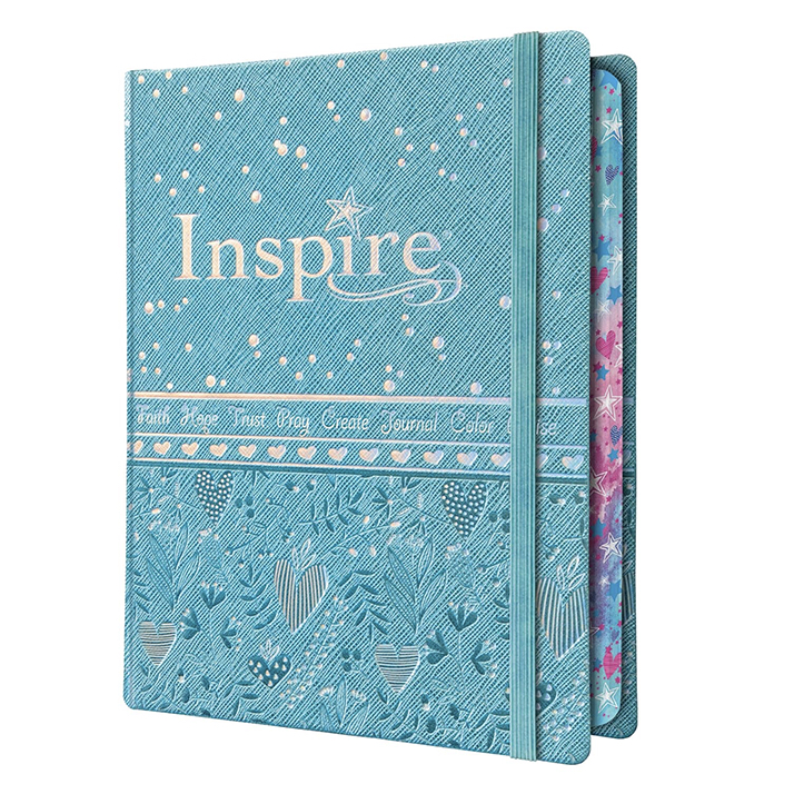 NLT Inspire Bible for Girls (Hardcover): Journaling and Coloring