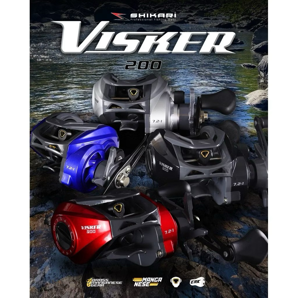 REEL BC BAITCASTING SHIKARI VISKER VOLTRA VORTEX 200