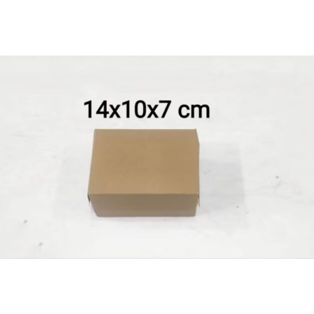 Dus Snack 14x10x7 16x12x7 cm Coklat & Putih