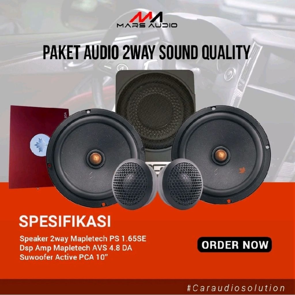 Paket Audio 2way Sound Quality , Mapletech audio