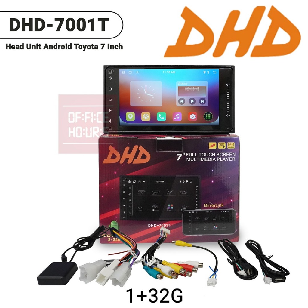 Head Unit  AndroidDHD-7001T 7inch (Plug n Play TOYOTA)