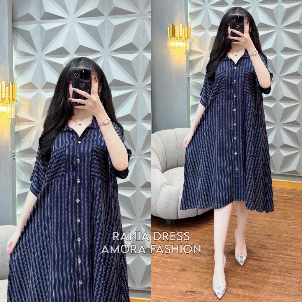 Rania dress by Amora Fashion/dress viral/daster kekinian/daster anak muda