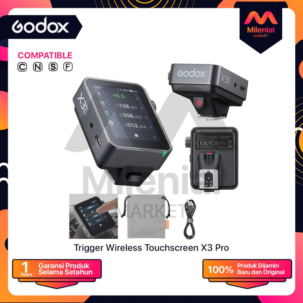 Godox X3 PRO Trigger Touchscreen TTL Wireless Flash Trigger Godox X-3 PRO X3Pro X3 Pro