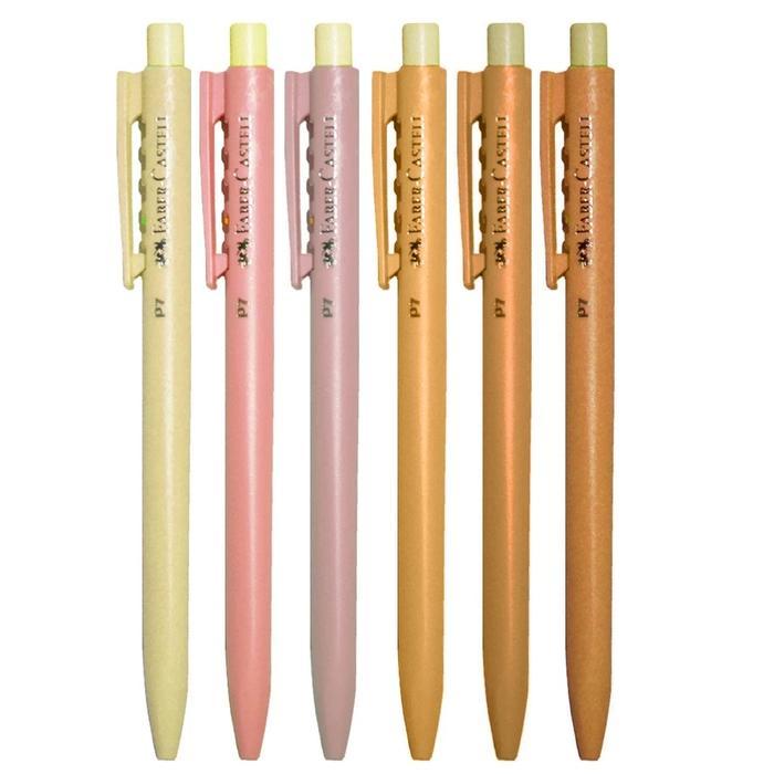 Ballpoint Gel Pen / Pulpen FABER CASTELL P7 GEL 0.7mm Ergonomic Retractable