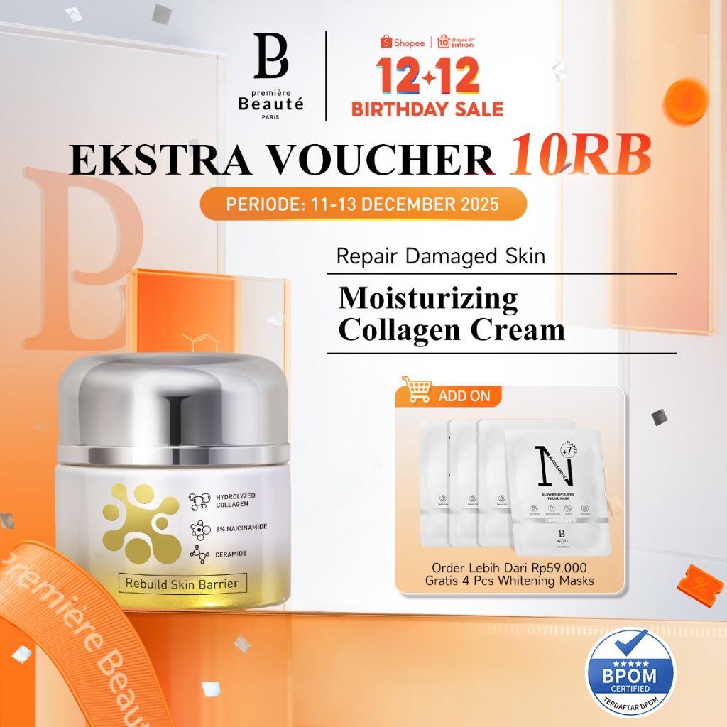 PREMIERE BEAUTE DERMA CARE ELASTIN COLLAGEN ANTI-AGING Repair Cream Pudding 50G Whitening Rejuvenat 