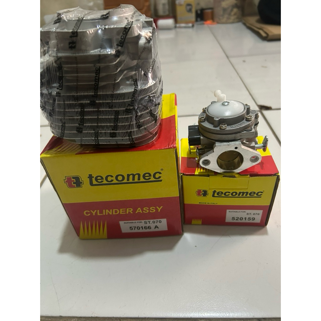 PROMO PAKET MURAH Cylinder Blok + Carburator Assy Senso/Chainsaw Besar 070 MS-720 TECOMEC