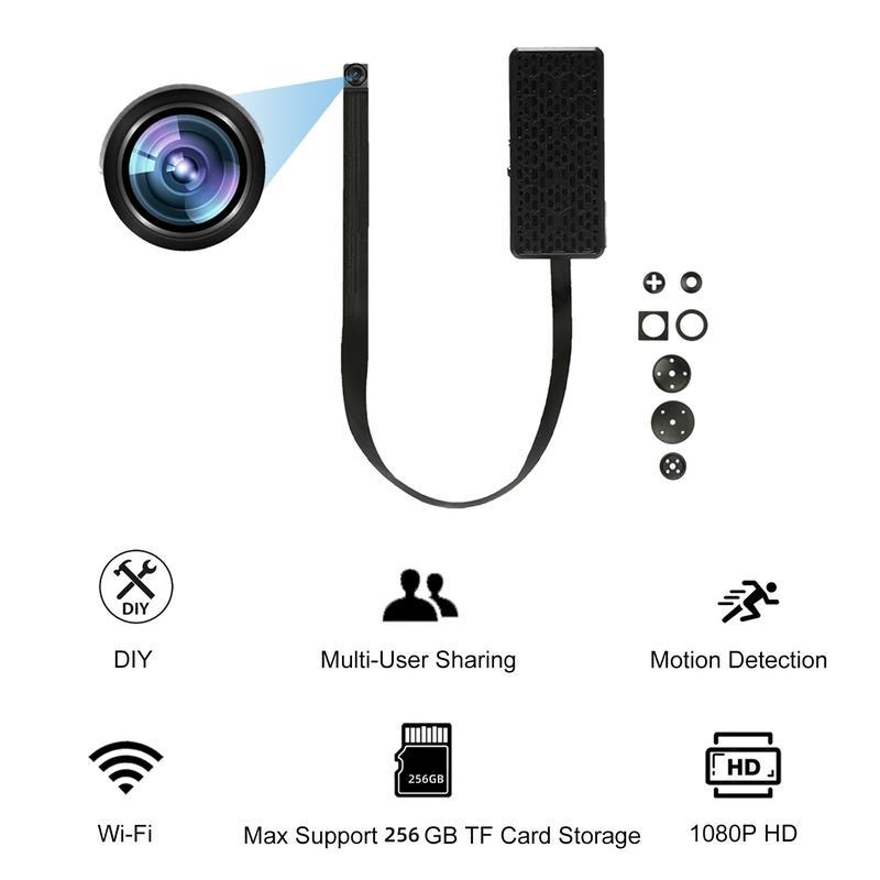 Smart IP Camera CCTV Mini Diy Module Kamera ULAR Wifi Resolusi Full HD 1080P Hidde Spycam Camcorder 