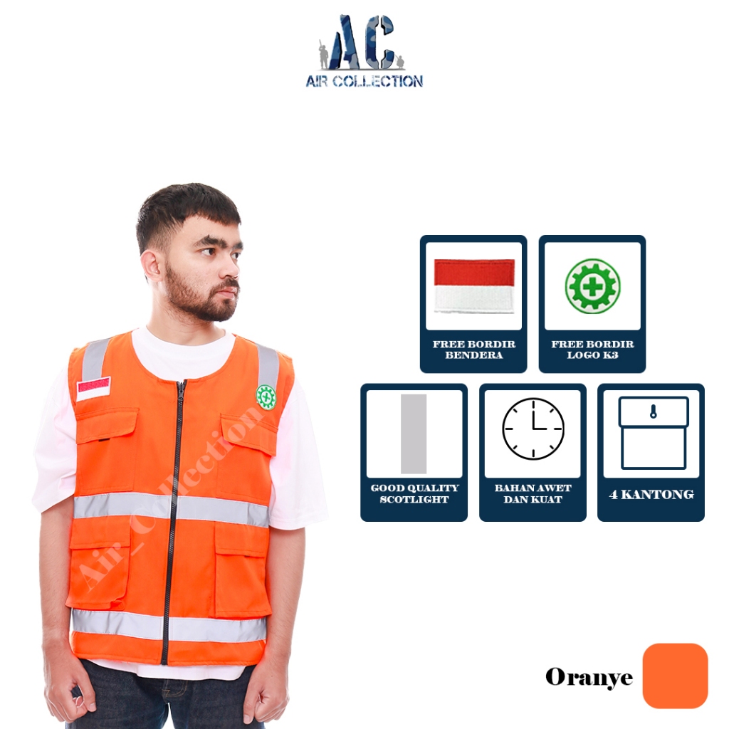 Rompi safety Rompi K3 Rompi proyek Rompi kerja