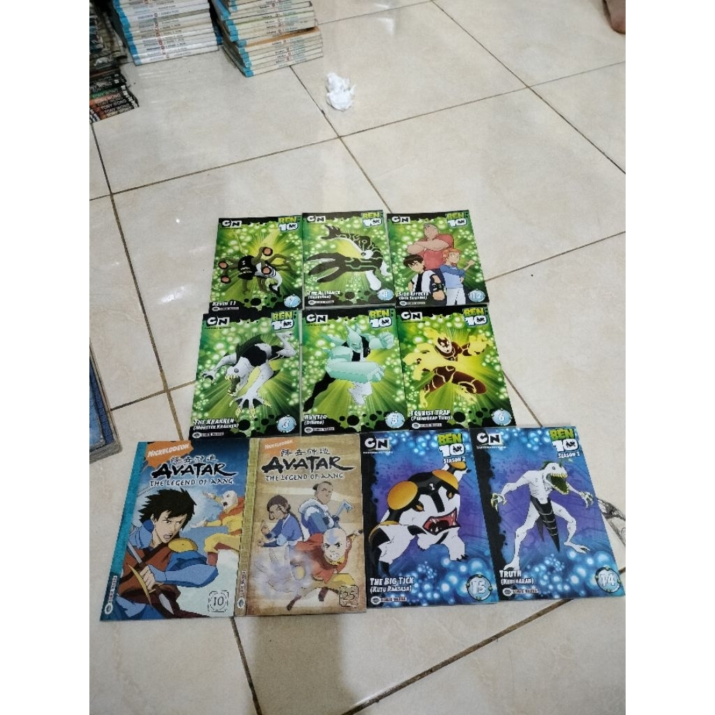 Komik Warna CS Media - Avatar : 10 25 / Ben 10 Season 1 : 3 5 6 7 8 12 / Ben 10 Season 2 : 14 15 (Ha