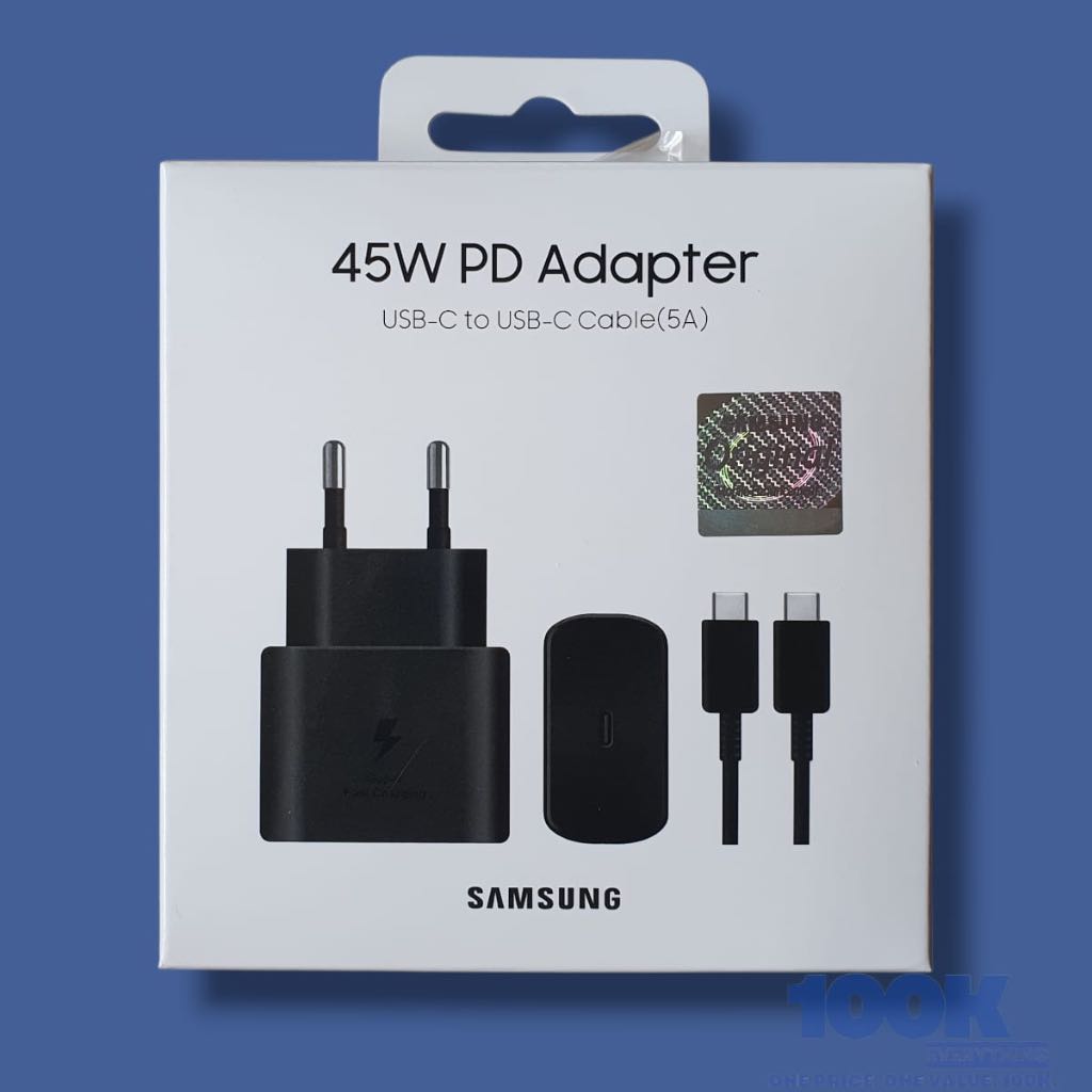 Charger Samsung 45 Watt Ori/Adaptor Samsung 45 Watt Ori/Kepala Charger 45 Watt + Kabel Ori
