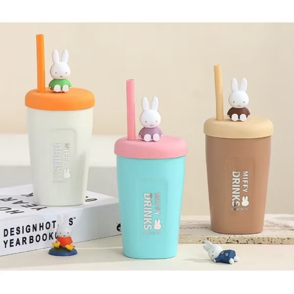 Tumblr Miffy Lisence Stainless Steel SUS 304 With Straw