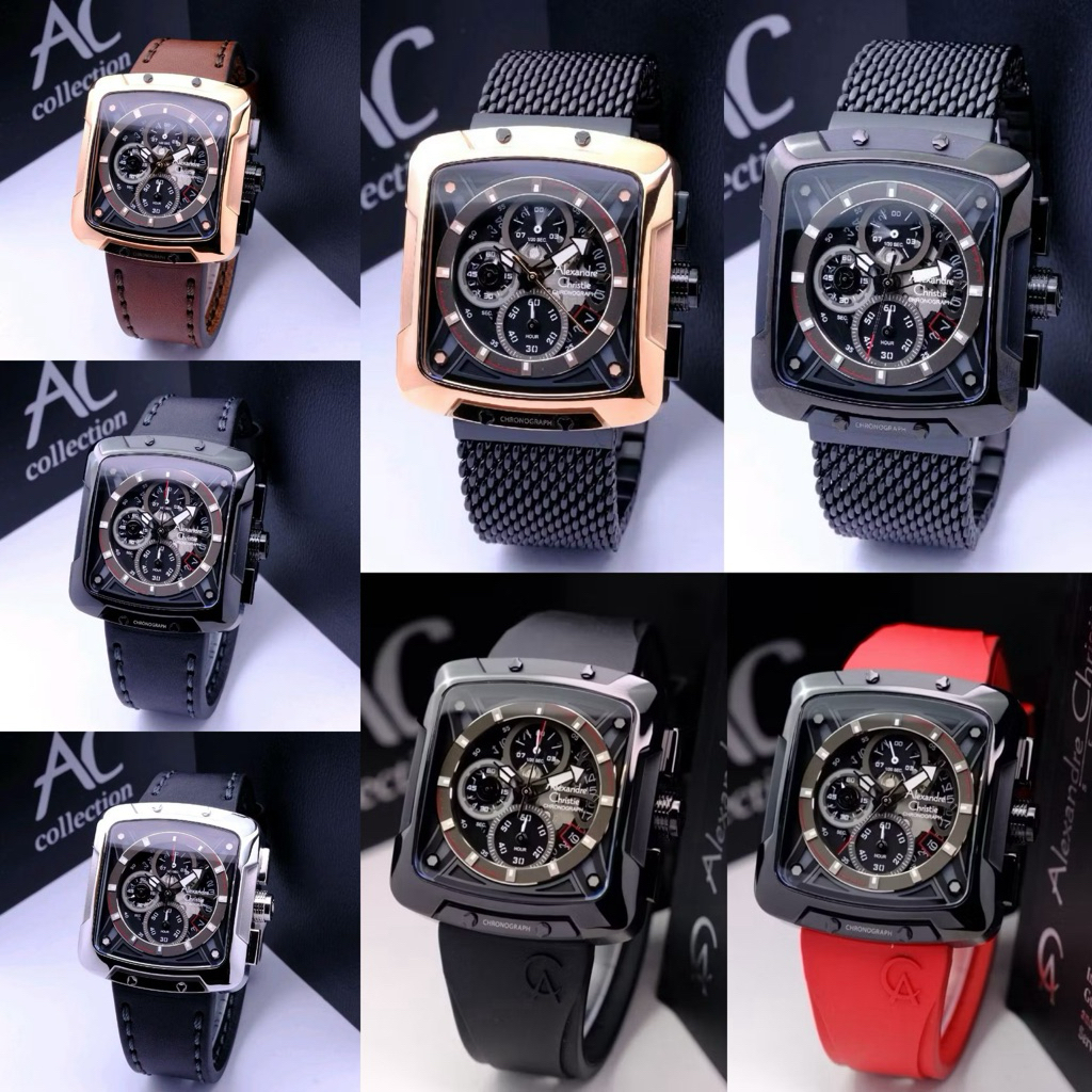 VERSI BARU | Jam Tangan Pria Alexandre Christie 3030 AC3030 / 3039 AC3039 (ORIGINAL)