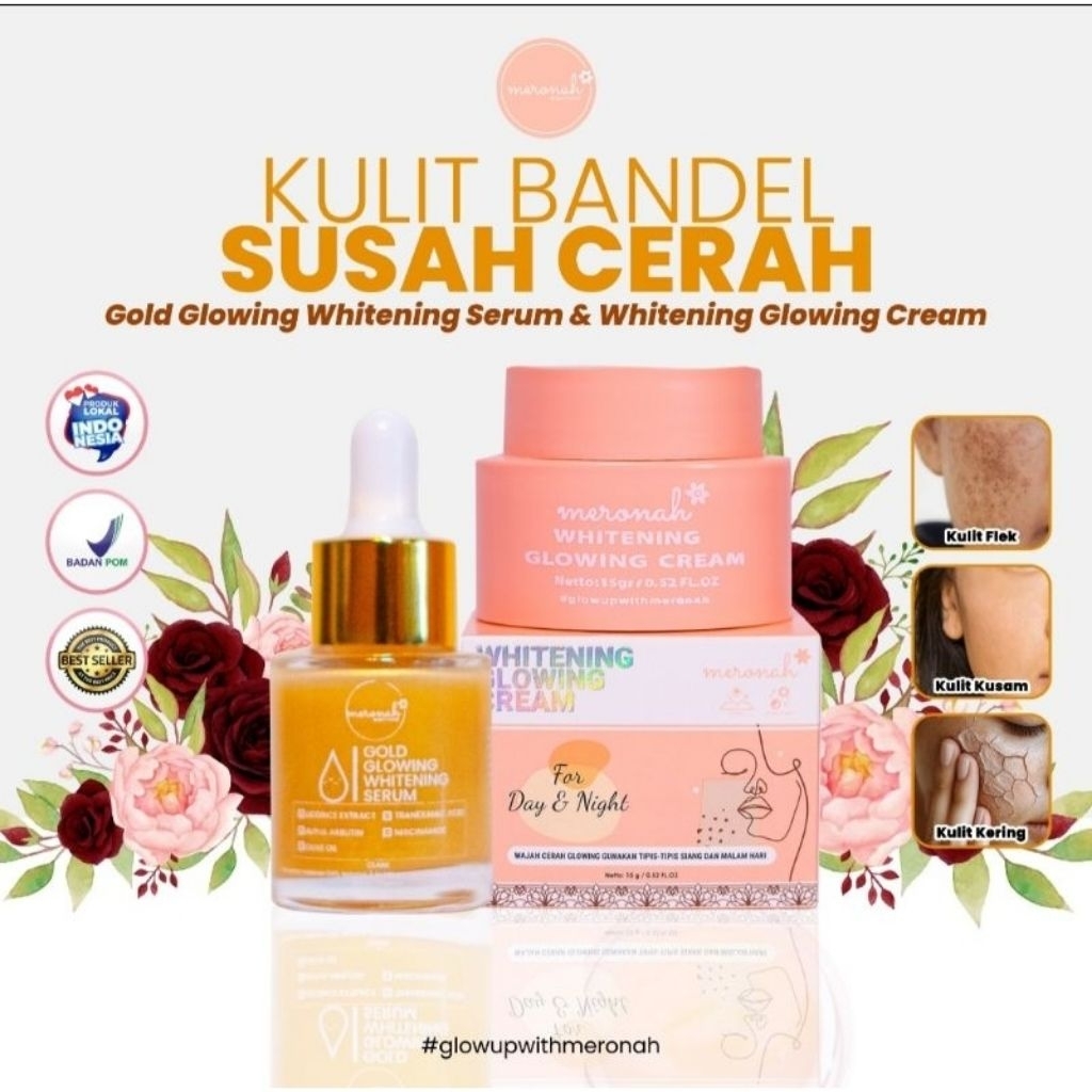 Krim Meronah dan Serum Gold Meronah