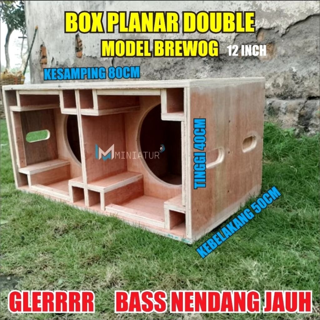 Box Planar 12" Double Skema Brewog Audio