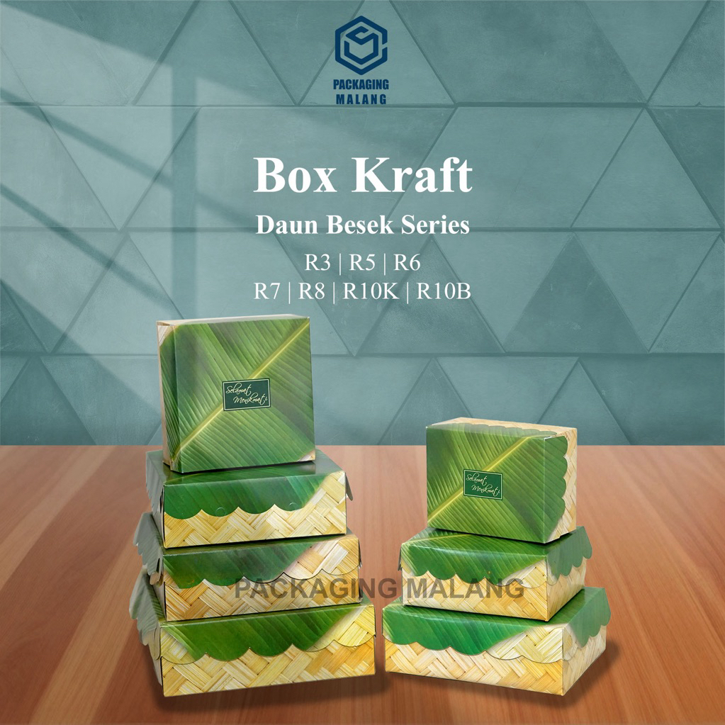 Dus Motif Daun Besek/Dus Nasi Motif/Dus Kue